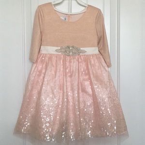 Like New Bonnie Jean sequins dress 4t